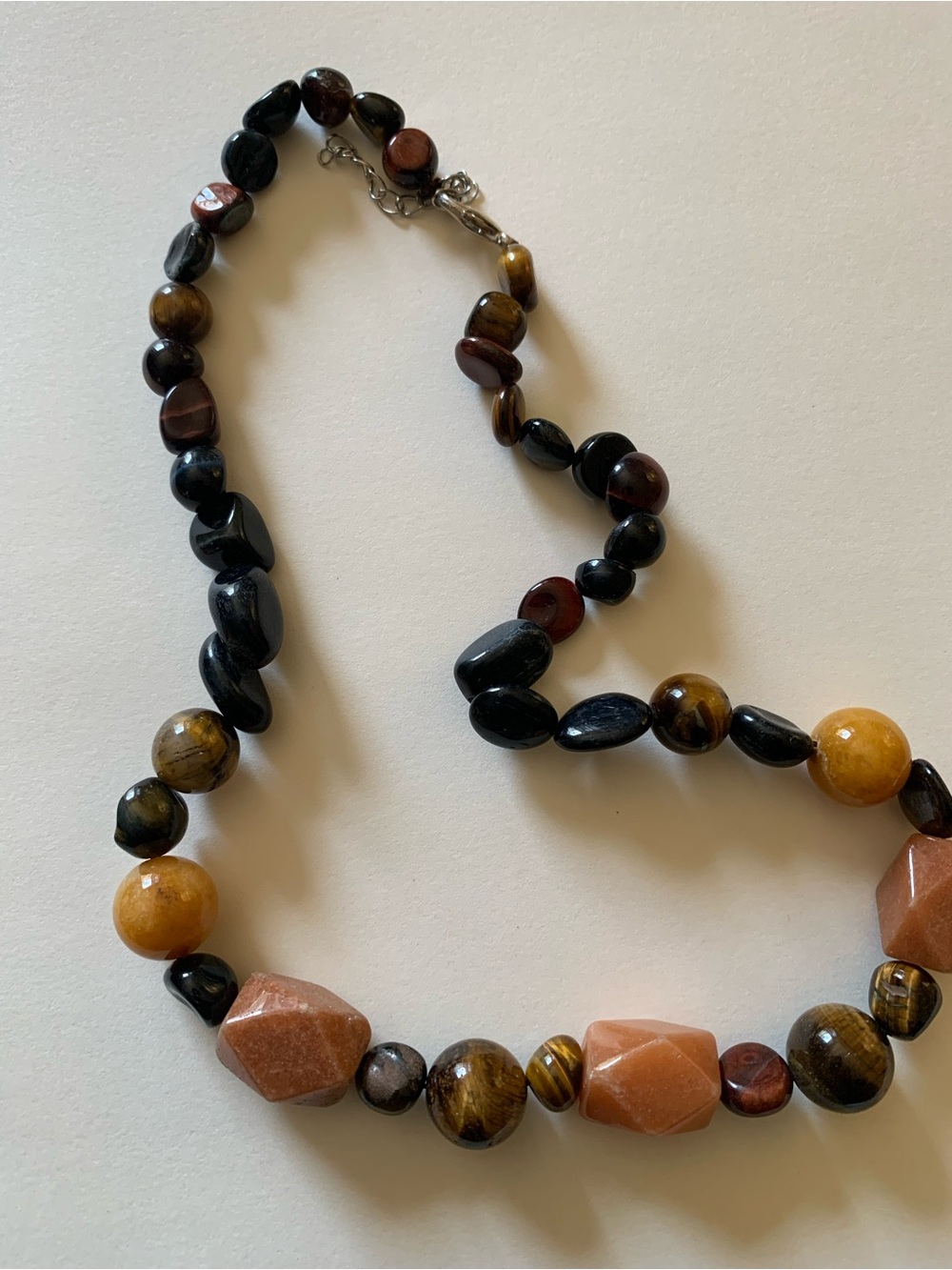 Multicolor Natural Stone Beaded Necklace - Women Jewelry